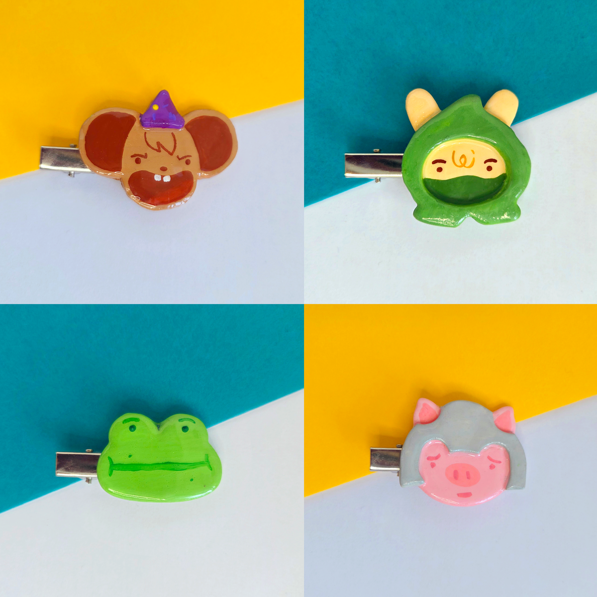 Handmade Mossvale Character Hairclips | Cute Fantasy Accessories