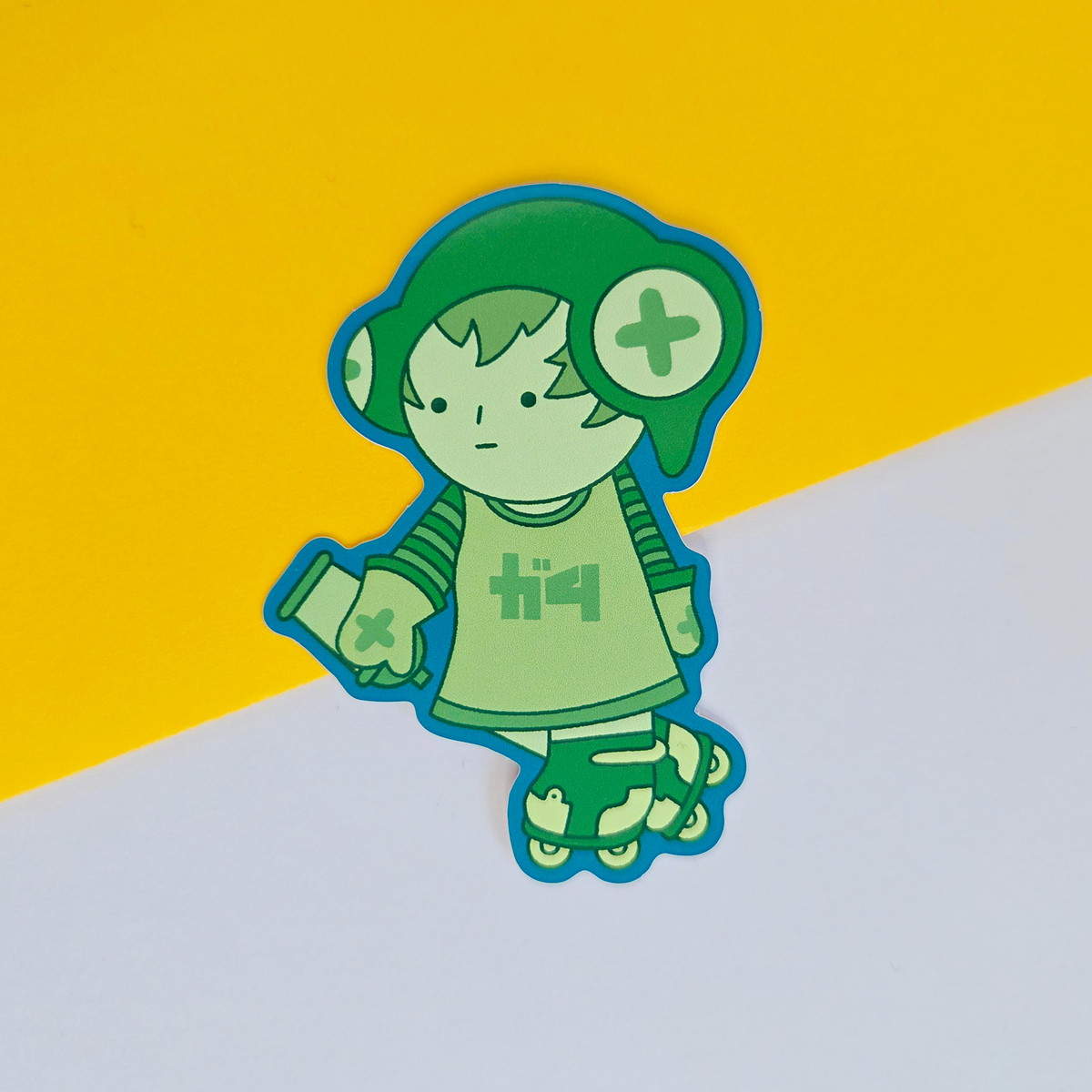 Jet Set Smiski Gum Sticker | Cute Character Sticker