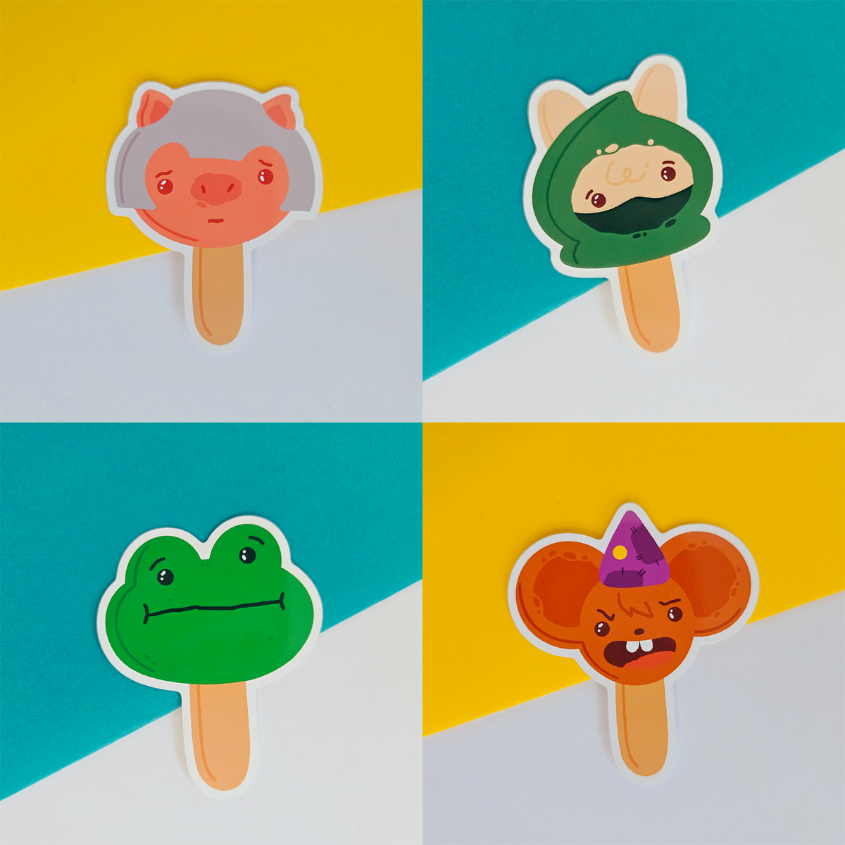 Mossvale Icecream Character Sticker | Cute Ice Cream Animal Sticker