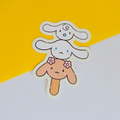 Sugar Puff Skewer Sticker | Cute Animal Character Sticker