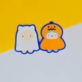 Spooky Animal Duo Sticker | Cute Animal Character Sticker